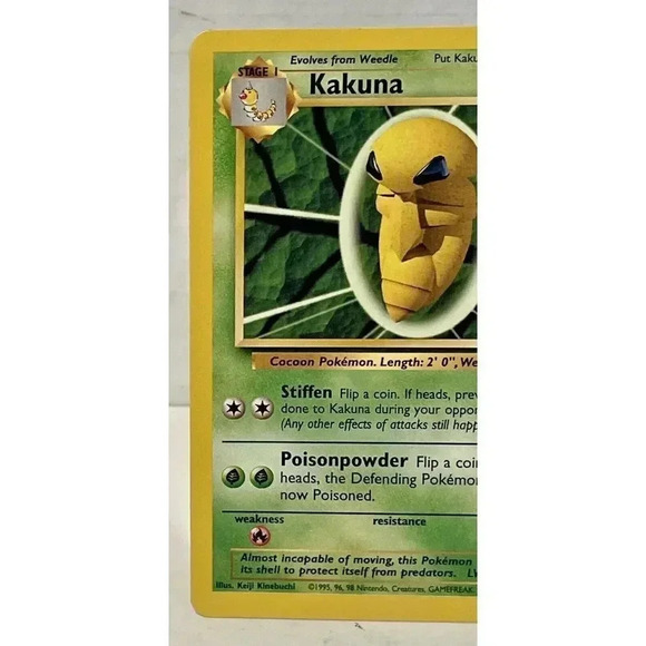Unlimited Base Kakuna 33/102‎ Pokemon Card WOTC Vintage NM - Picture 3 of 12